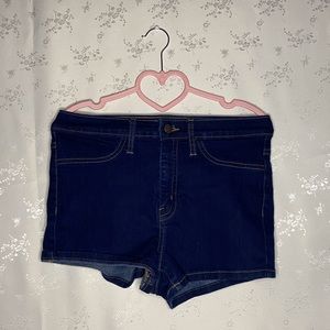 Dark denim jean shorts